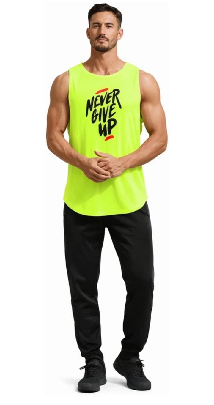 COMPRESSION MEN COMPRESSION ( GREEN SLEEVELESS )
