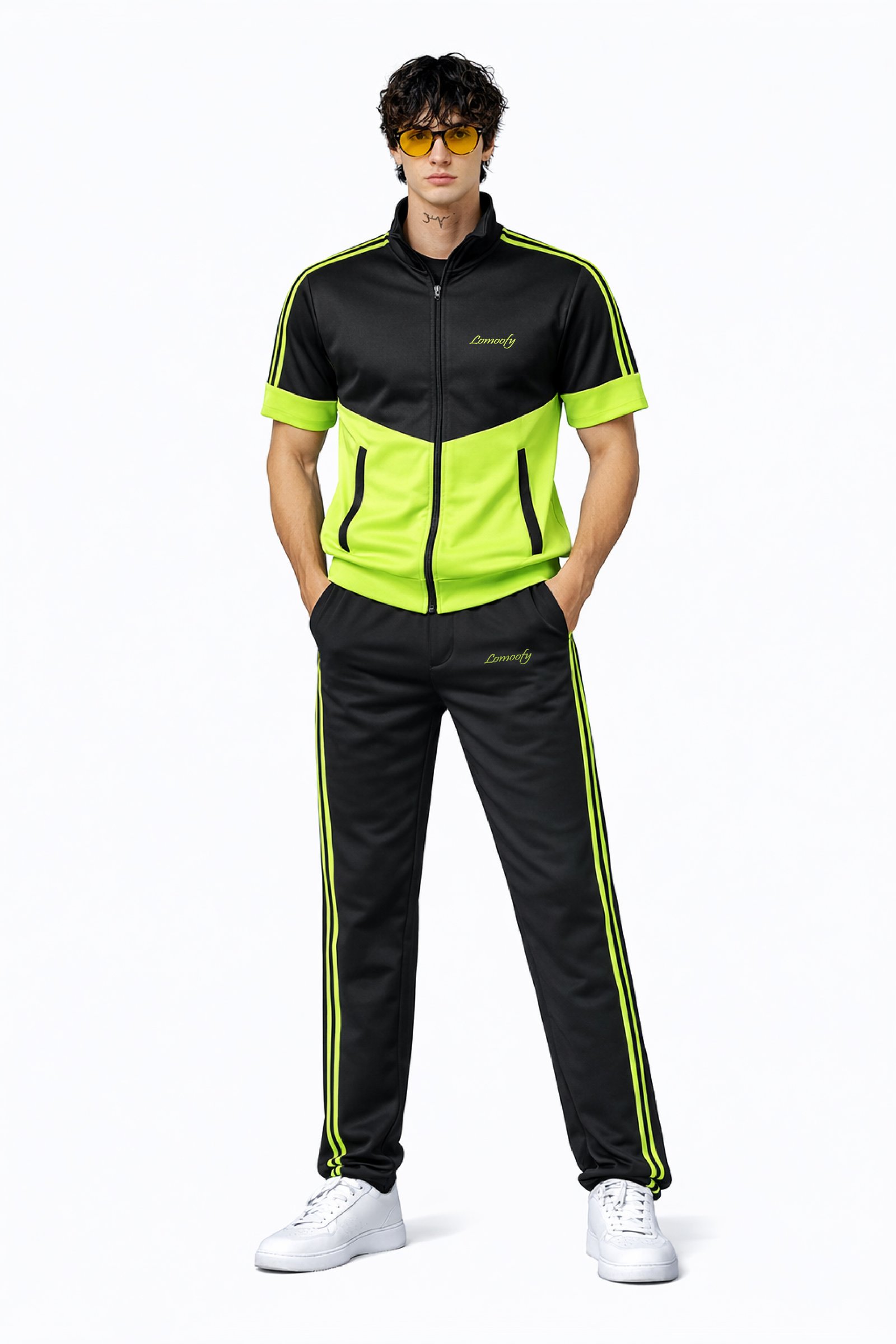 dual-tone tracksuit NEON